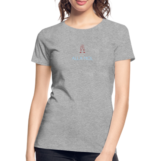 DAMEN ORGANIC SHIRT - ALLA MOL DARK - Grau meliert