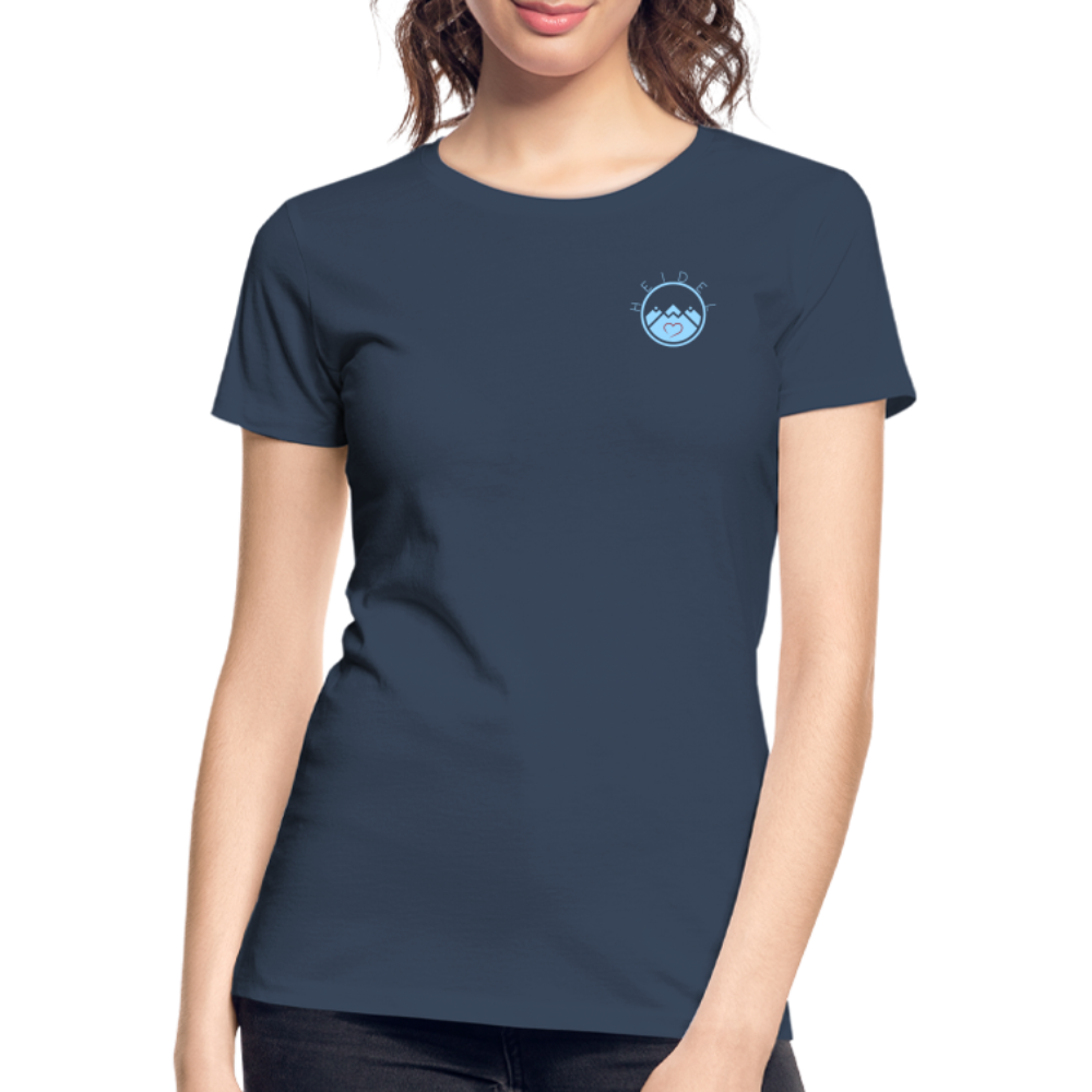 DAMEN ORGANIC SHIRT - HEIDELBERGER SCHLOSS (DESIGN HINTEN) DARK - Navy