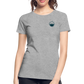 DAMEN ORGANIC SHIRT - HEIDELBERGER SCHLOSS (DESIGN HINTEN) TRANSPARENT - Grau meliert