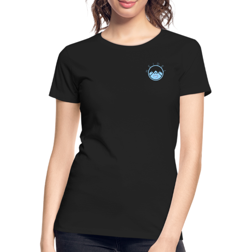 DAMEN ORGANIC SHIRT - HEIDELBERGER SCHLOSS DAHÄM (DESIGN HINTEN) DARK - Schwarz