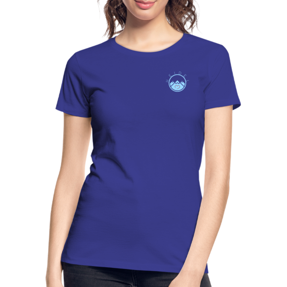 DAMEN ORGANIC SHIRT - HEIDELBERGER SCHLOSS DAHÄM (DESIGN HINTEN) DARK - Königsblau