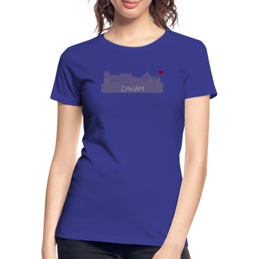 DAMEN ORGANIC SHIRT - HEIDELBERGER SCHLOSS DAHÄM DARK - Königsblau