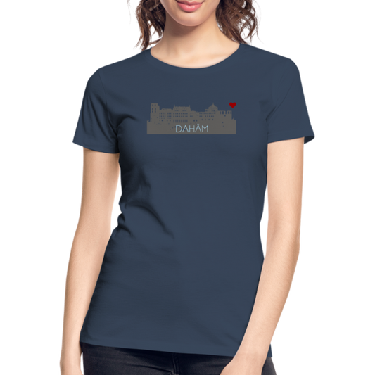 DAMEN ORGANIC SHIRT - HEIDELBERGER SCHLOSS DAHÄM DARK - Navy