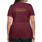 DAMEN SHIRT - HEIDELBERGER SCHLOSS DAHÄM (DESIGN HINTEN) DARK - Bordeauxrot meliert