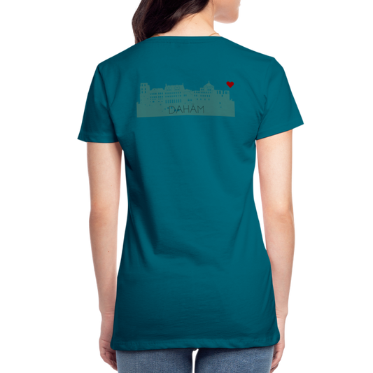 DAMEN SHIRT - HEIDELBERGER SCHLOSS DAHÄM (DESIGN HINTEN) TRANSPARENT - Divablau