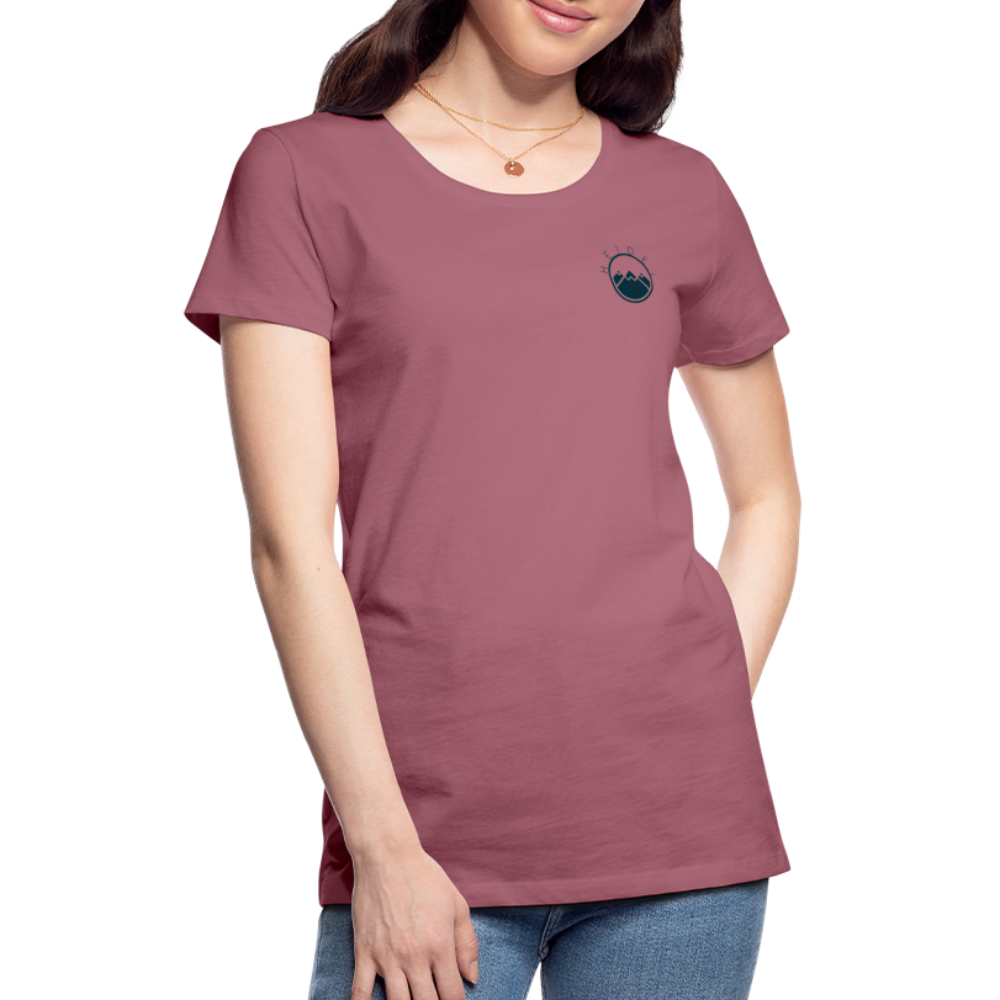 DAMEN SHIRT - HEIDELBERGER SCHLOSS DAHÄM (DESIGN HINTEN) TRANSPARENT - Malve