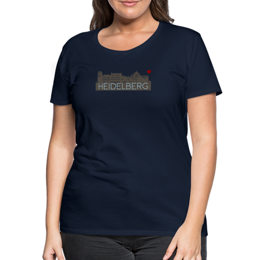 DAMEN SHIRT - HEIDELBERGER SCHLOSS DARK - Navy