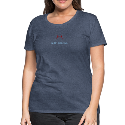 DAMEN SHIRT - NUFF UN NUNNA DARK - Blau meliert