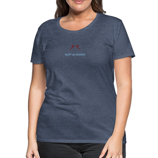 DAMEN SHIRT - NUFF UN NUNNA DARK - Blau meliert