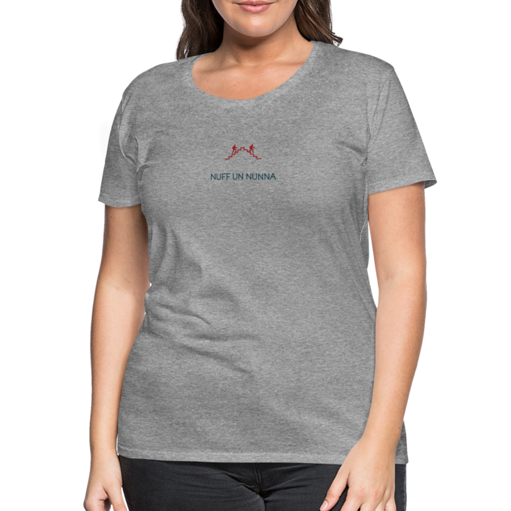 DAMEN SHIRT - NUFF UN NUNNA TRANSPARENT - Grau meliert