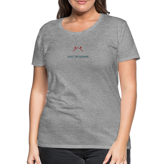 DAMEN SHIRT - NUFF UN NUNNA TRANSPARENT - Grau meliert