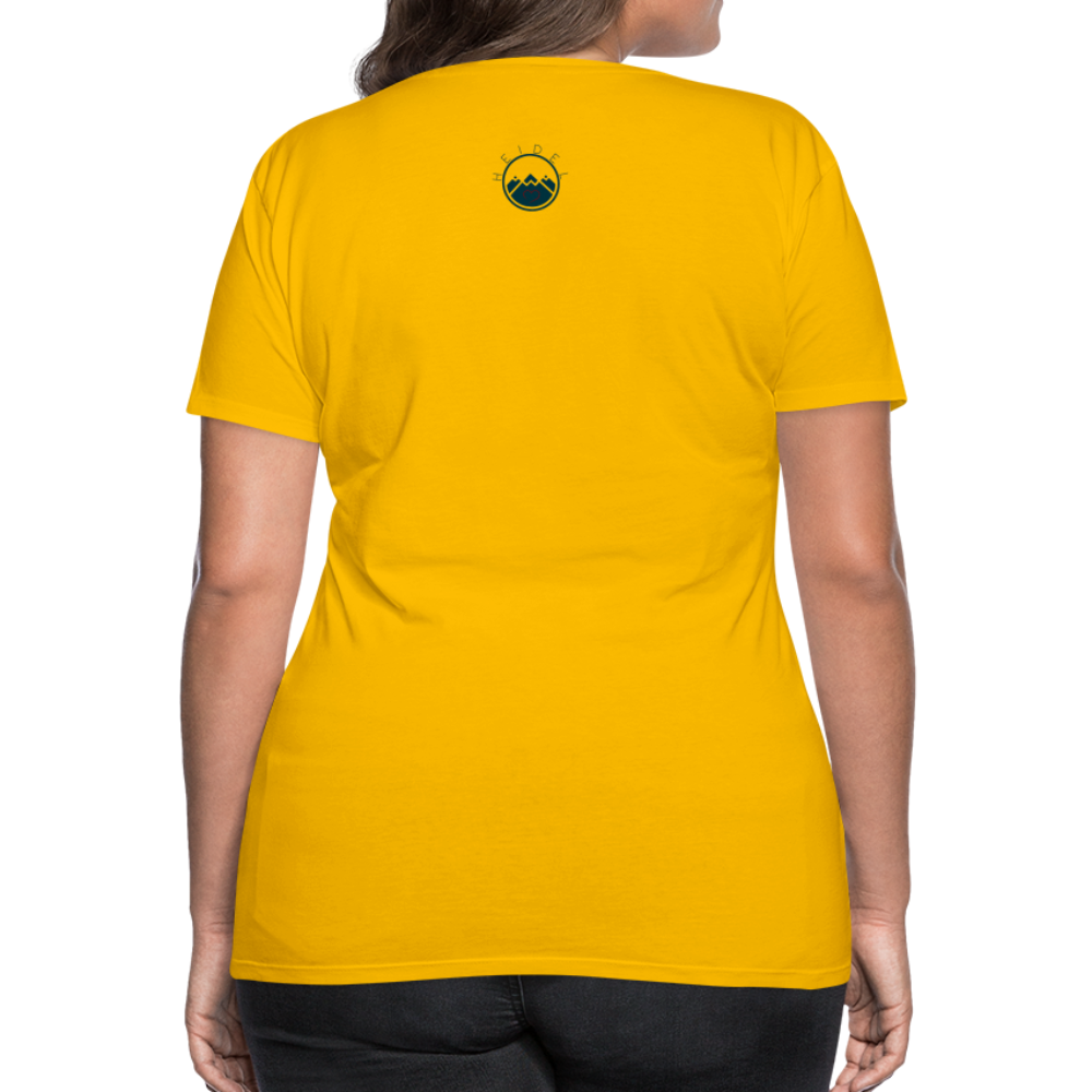 DAMEN SHIRT - NUFF UN NUNNA TRANSPARENT - Sonnengelb