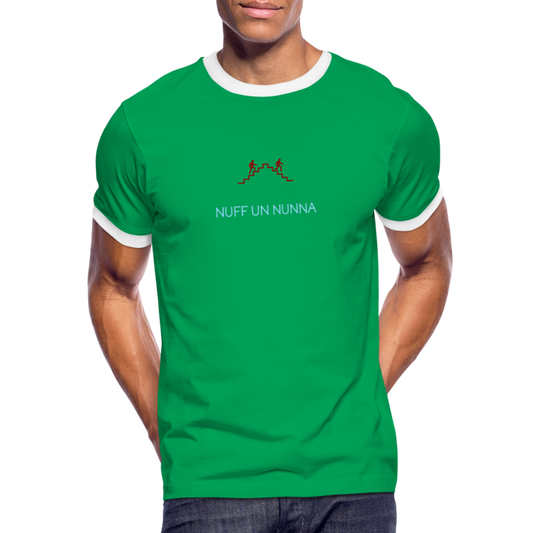HERREN KONTRAST SHIRT - NUFF UN NUNNA DARK - Kelly Green/Weiß