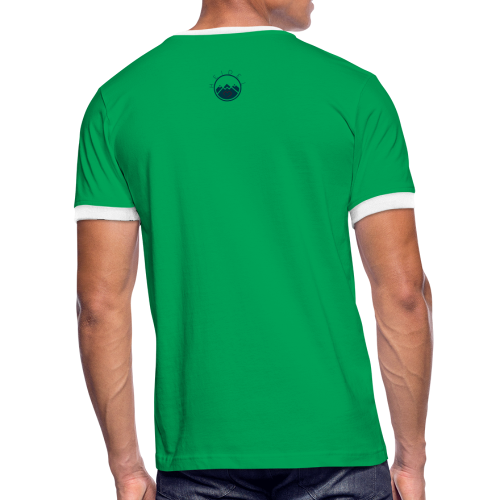 HERREN KONTRAST SHIRT- ALLA GUT TRANSPARENT - Kelly Green/Weiß
