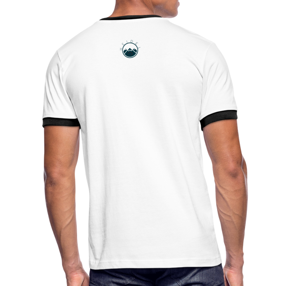 HERREN KONTRAST SHIRT- ALLA GUT TRANSPARENT - Weiß/Schwarz