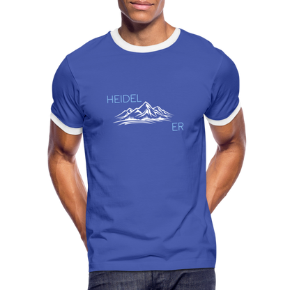 HERREN KONTRAST SHIRT- HEIDEL(BERG)ER DARK - Blau/Weiß
