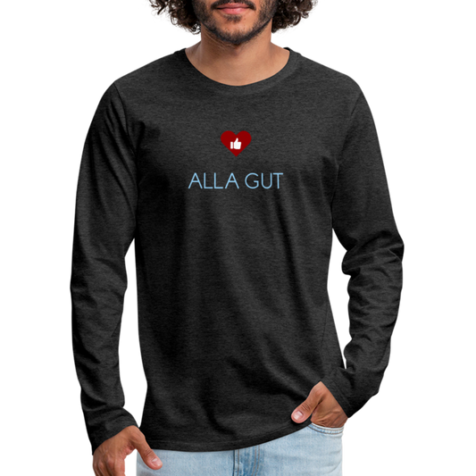 HERREN LANGARM-SHIRT - ALLA GUT DARK - Anthrazit