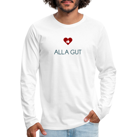 HERREN LANGARM-SHIRT - ALLA GUT TRANSPARENT - Weiß