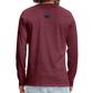 HERREN LANGARM-SHIRT - ALLA GUT TRANSPARENT - Bordeauxrot meliert