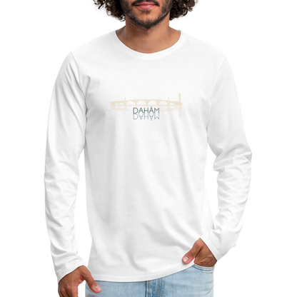 HERREN LANGARM-SHIRT - ALTE BRÜCKE DAHÄM TRANSPARENT - Weiß
