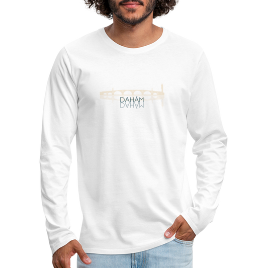 HERREN LANGARM-SHIRT - ALTE BRÜCKE DAHÄM TRANSPARENT - Weiß