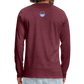 HERREN LANGARM-SHIRT - ALTE BRÜCKE HEIDELBERG DARK - Bordeauxrot meliert
