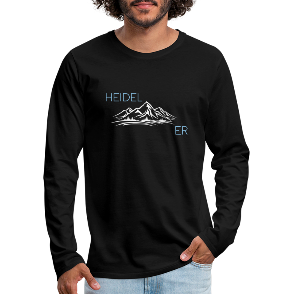 HERREN LANGARM-SHIRT - HEIDEL(BERG)ER DARK - Schwarz