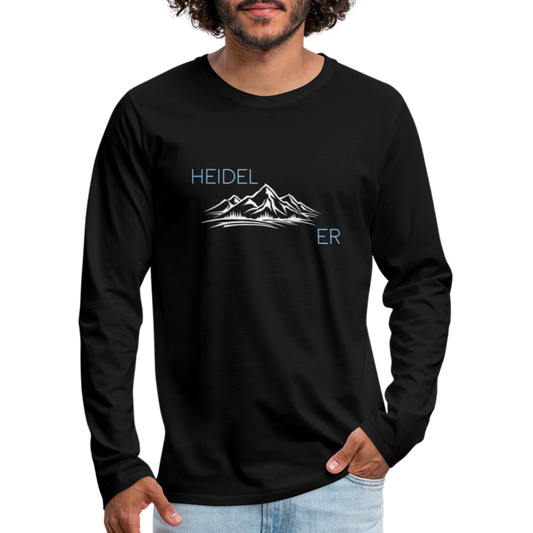 HERREN LANGARM-SHIRT - HEIDEL(BERG)ER DARK - Schwarz