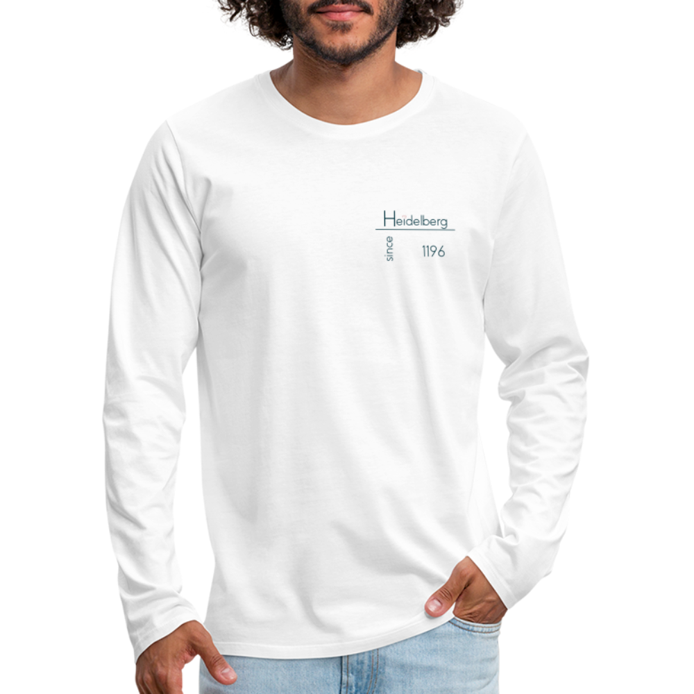 HERREN LANGARM-SHIRT - HEIDELBERG SINCE TRANSPARENT - Weiß