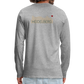 HERREN LANGARM-SHIRT - HEIDELBERGER SCHLOSS (DESIGN HINTEN) TRANSPARENT - Grau meliert