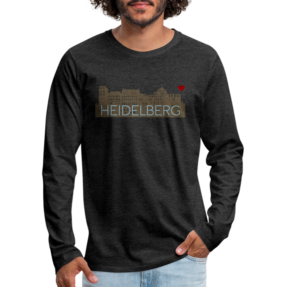 HERREN LANGARM-SHIRT - HEIDELBERGER SCHLOSS DARK - Anthrazit