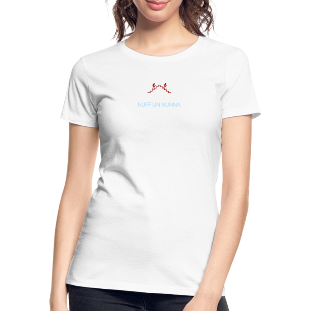 DAMEN ORGANIC SHIRT - NUFF UN NUNNA DARK - Weiß
