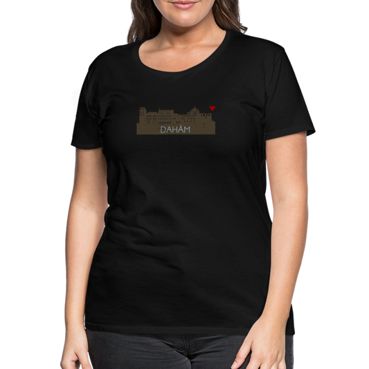 DAMEN SHIRT - HEIDELBERGER SCHLOSS DAHÄM DARK - Schwarz