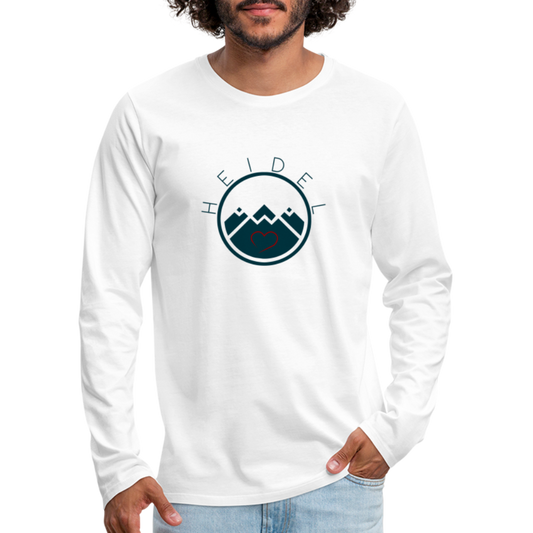 HERREN LANGARM-SHIRT - HEIDELSTORE TRANSPARENT - Weiß