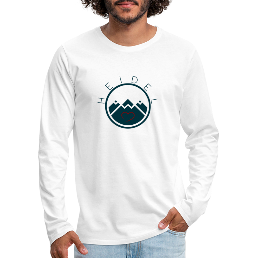 HERREN LANGARM-SHIRT - HEIDELSTORE TRANSPARENT - Weiß