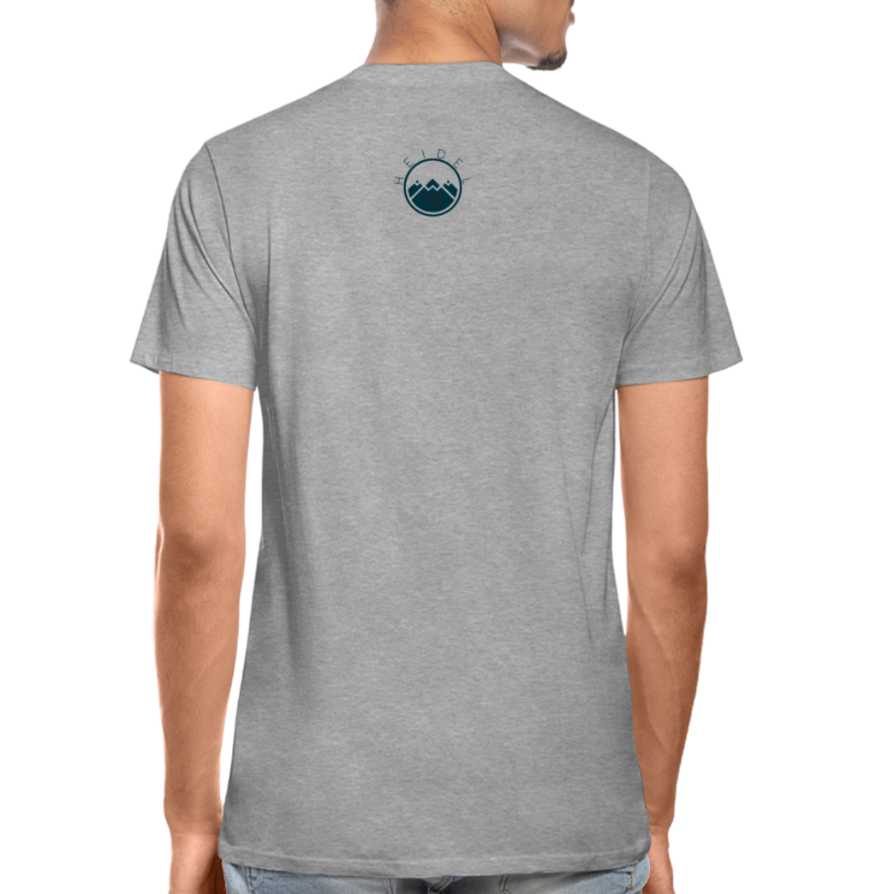 HERREN ORGANIC - HEIDELBERGER SCHLOSS T-SHIRT TRANSPARENT - Grau meliert