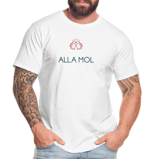 HERREN ORGANIC SHIRT - ALLA MOL TRANSPARENT - Weiß