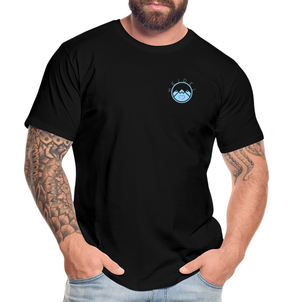 HERREN ORGANIC SHIRT - HEIDELBERGER SCHLOSS (DESIGN HINTEN) DARK - Schwarz