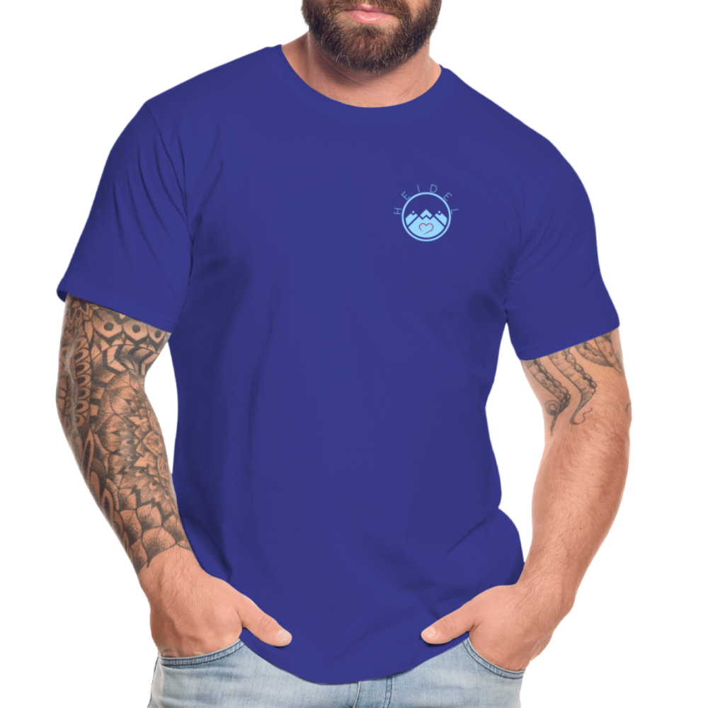 HERREN ORGANIC SHIRT - HEIDELBERGER SCHLOSS (DESIGN HINTEN) DARK - Königsblau