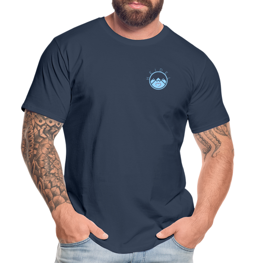 HERREN ORGANIC SHIRT - HEIDELBERGER SCHLOSS (DESIGN HINTEN) DARK - Navy