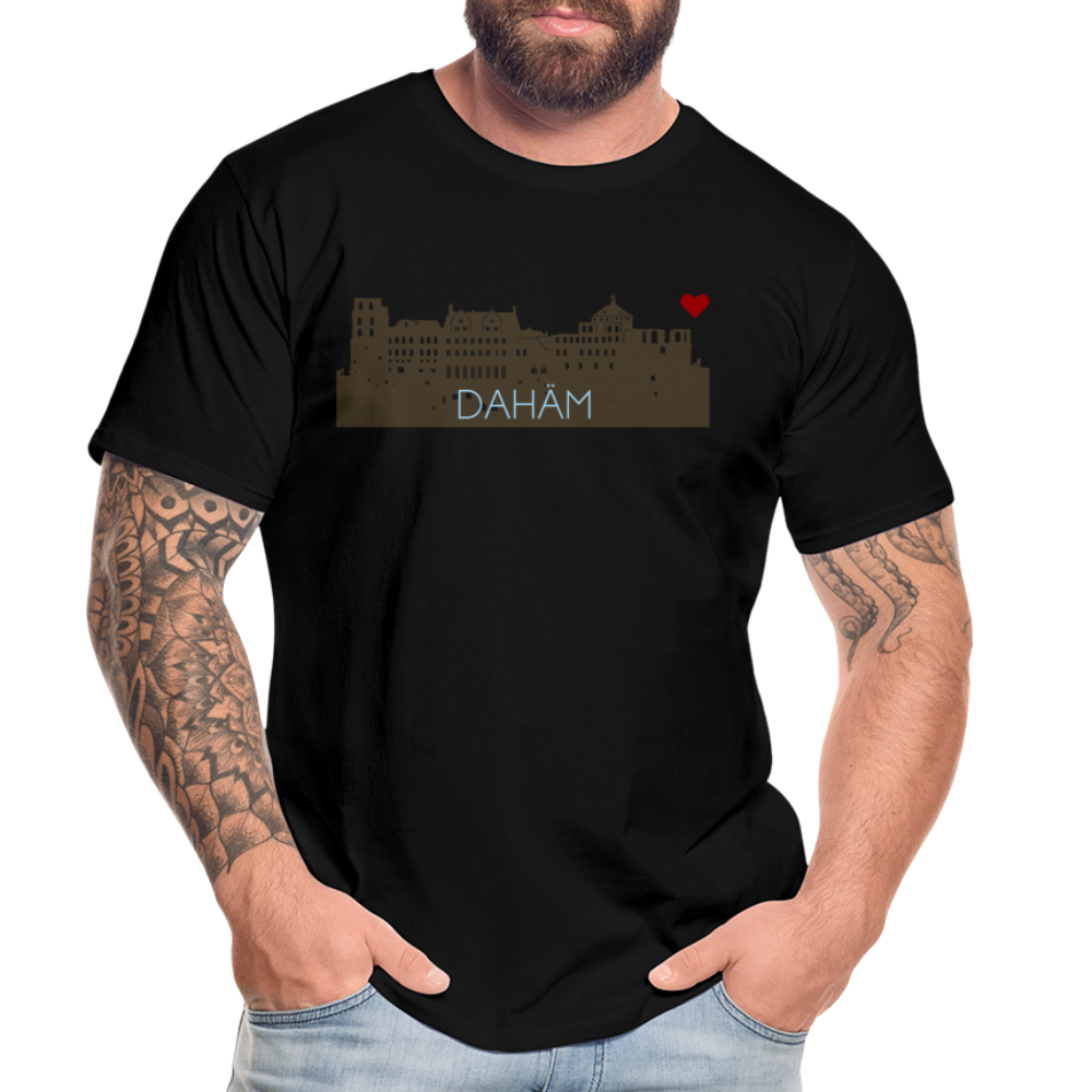 HERREN ORGANIC SHIRT - HEIDELBERGER SCHLOSS DAHÄM DARK - Schwarz