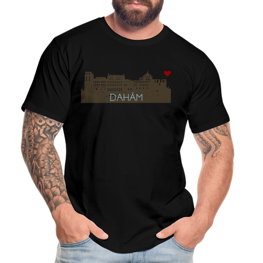 HERREN ORGANIC SHIRT - HEIDELBERGER SCHLOSS DAHÄM DARK - Schwarz