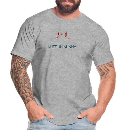 HERREN ORGANIC SHIRT - NUFF UN NUNNA TRANSPARENT - Grau meliert