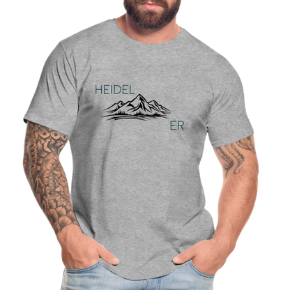 HERREN ORGANIC-SHIRT HEIDEL(BERG)ER TRANSPARENT - Grau meliert