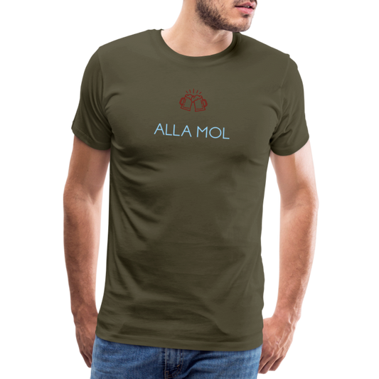 HERREN SHIRT - ALLA MOL DARK - Khaki