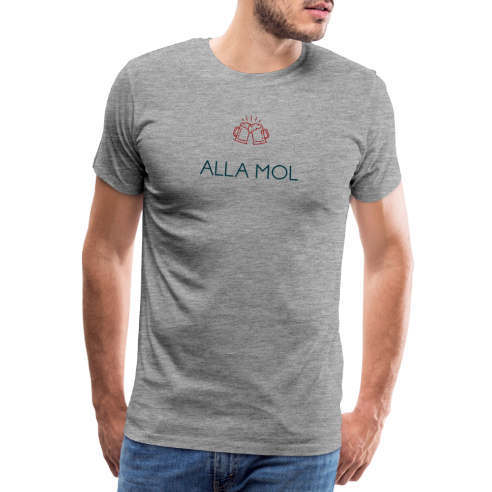 HERREN SHIRT - ALLA MOL TRANSPARENT - Grau meliert