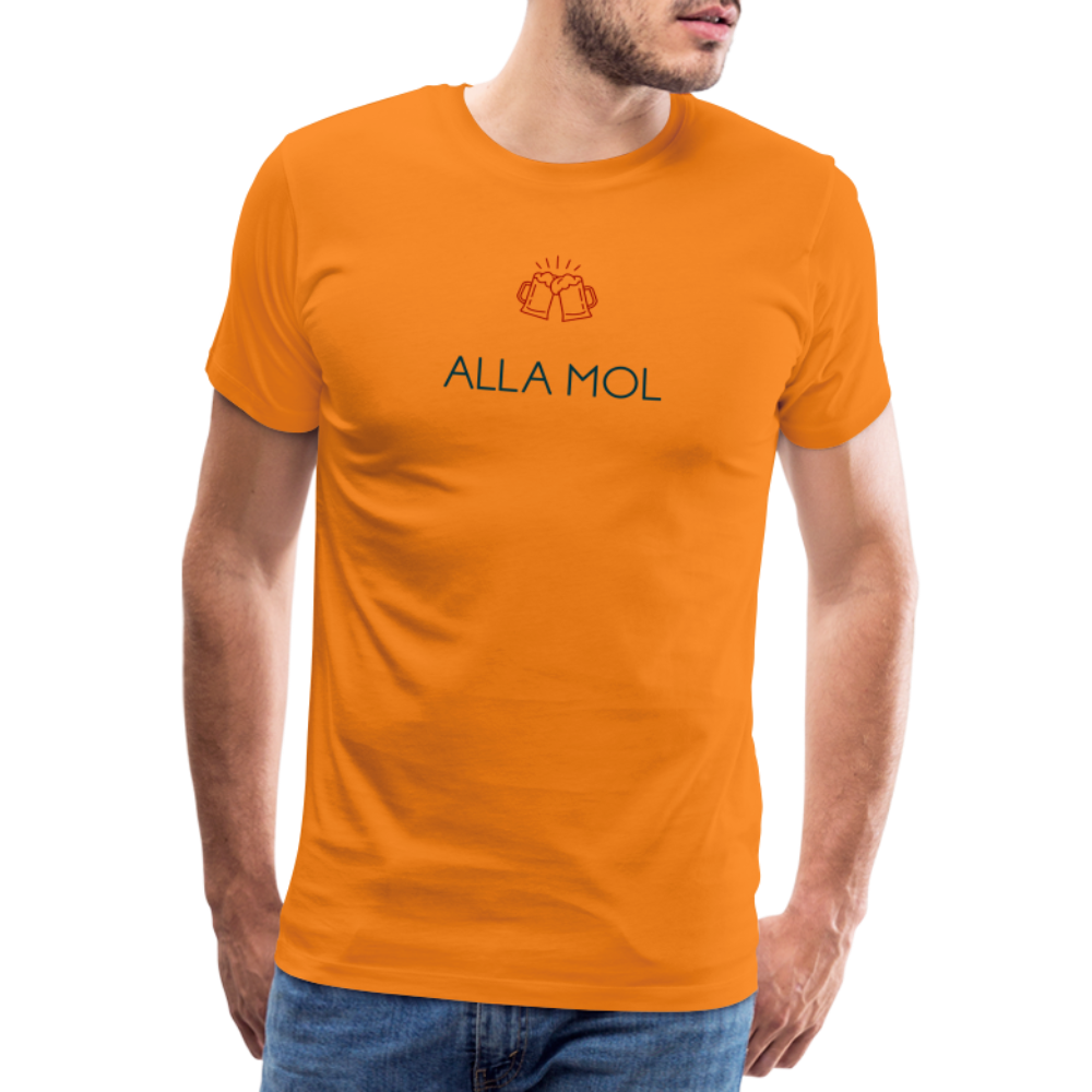HERREN SHIRT - ALLA MOL TRANSPARENT - Orange