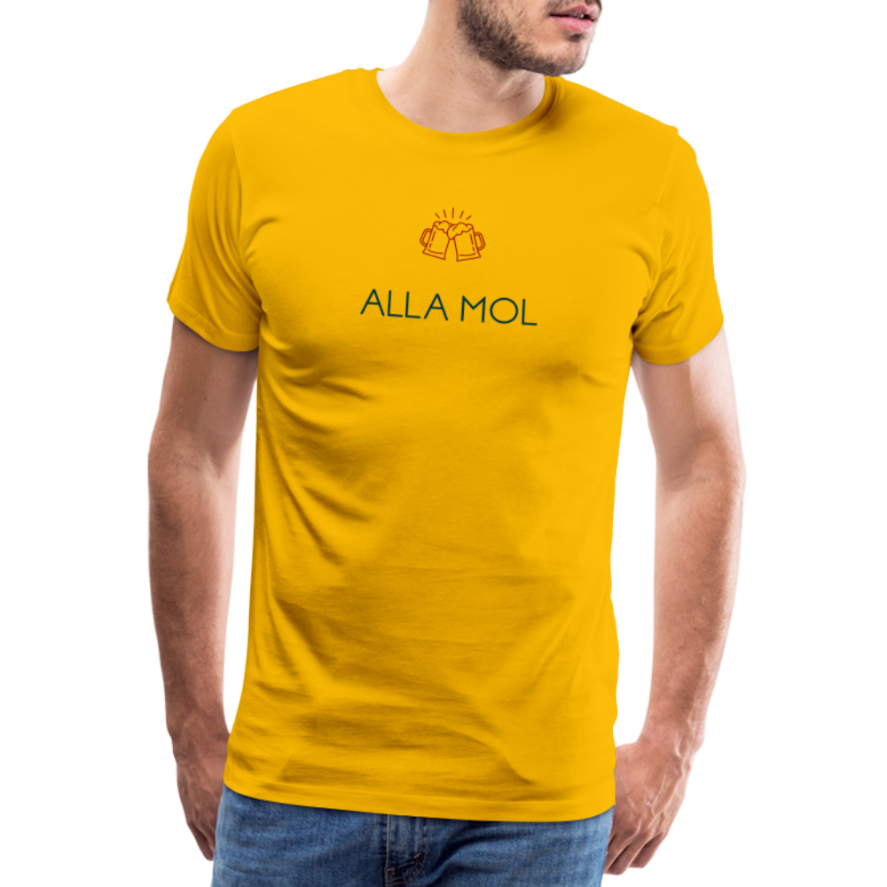 HERREN SHIRT - ALLA MOL TRANSPARENT - Sonnengelb