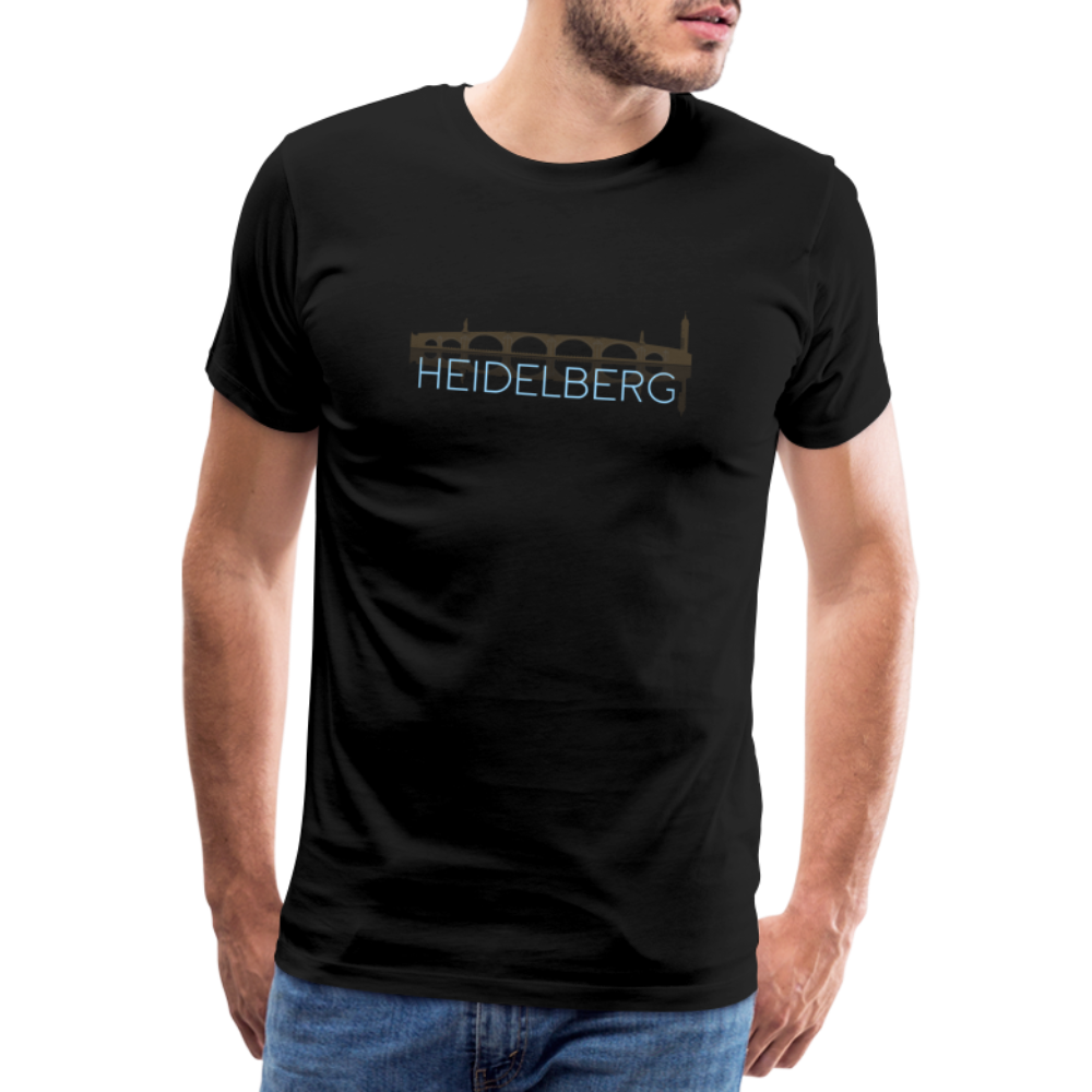 HERREN SHIRT - ALTE BRÜCKE HEIDELBERG DARK - Schwarz