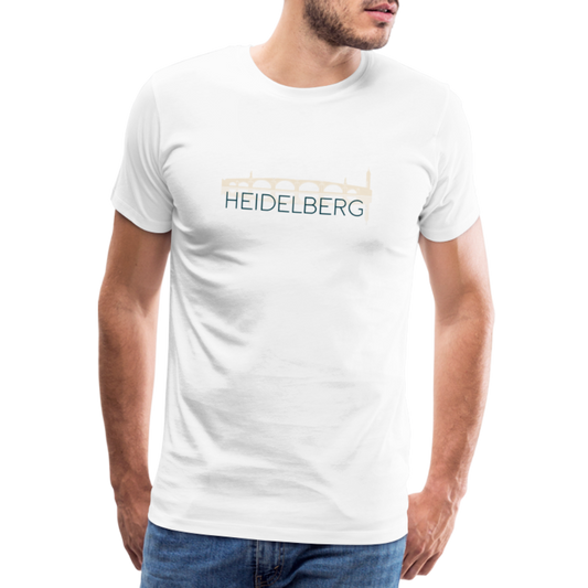 HERREN SHIRT - ALTE BRÜCKE HEIDELBERG TRANSPARENT - Weiß